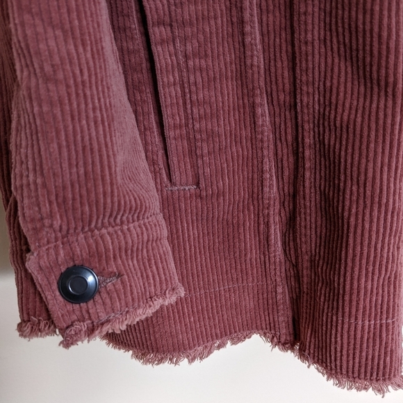 Zara corduroy shirt jacket shacket xs pink - Picture 10 of 14